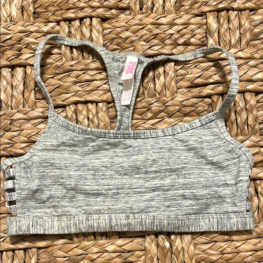 VS PINK Gray Sports Bra
